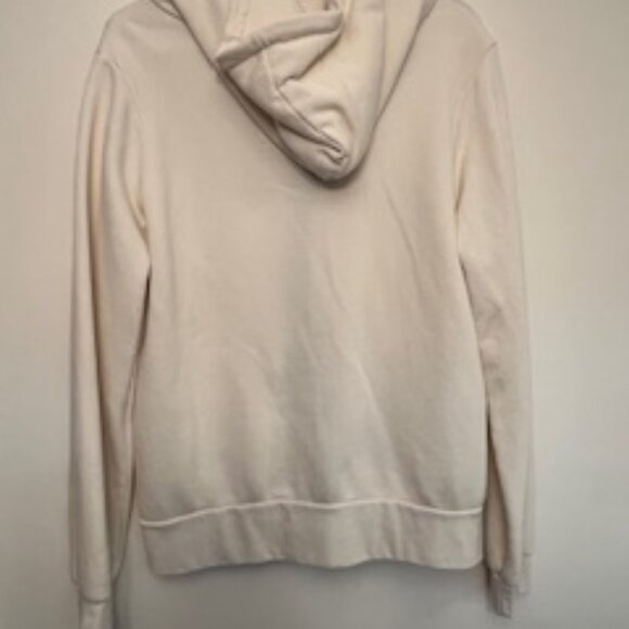 Aviator Nation 5 Stripe Zip Hoodie Cream Tan Beige - Picture 3 of 6